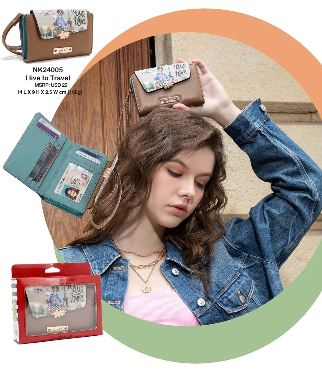 'I Like to Travel' Wallet