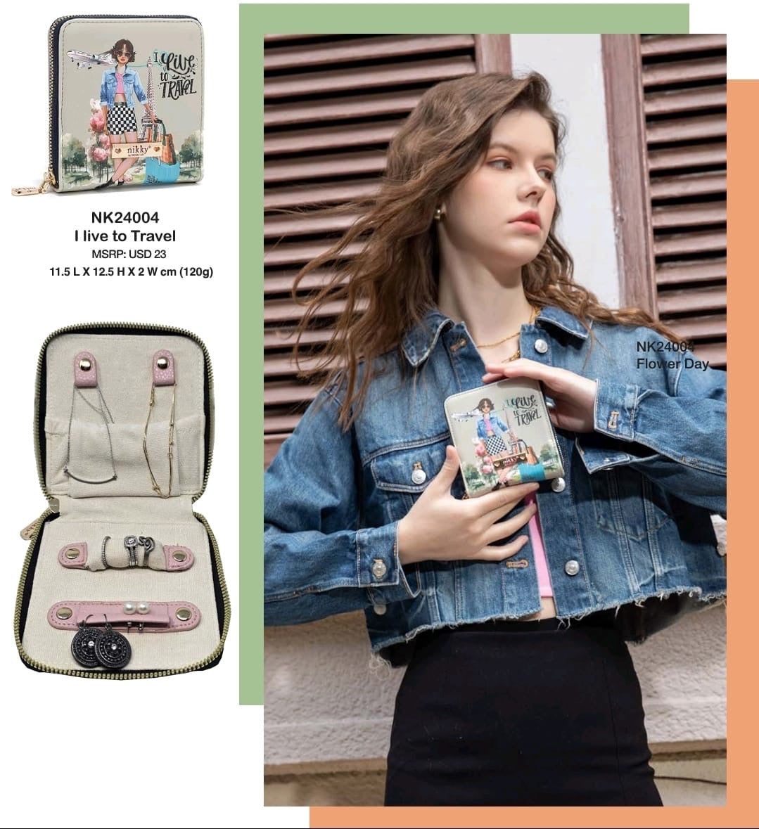 ‘I Like to Travel’ Jewelry Organizer