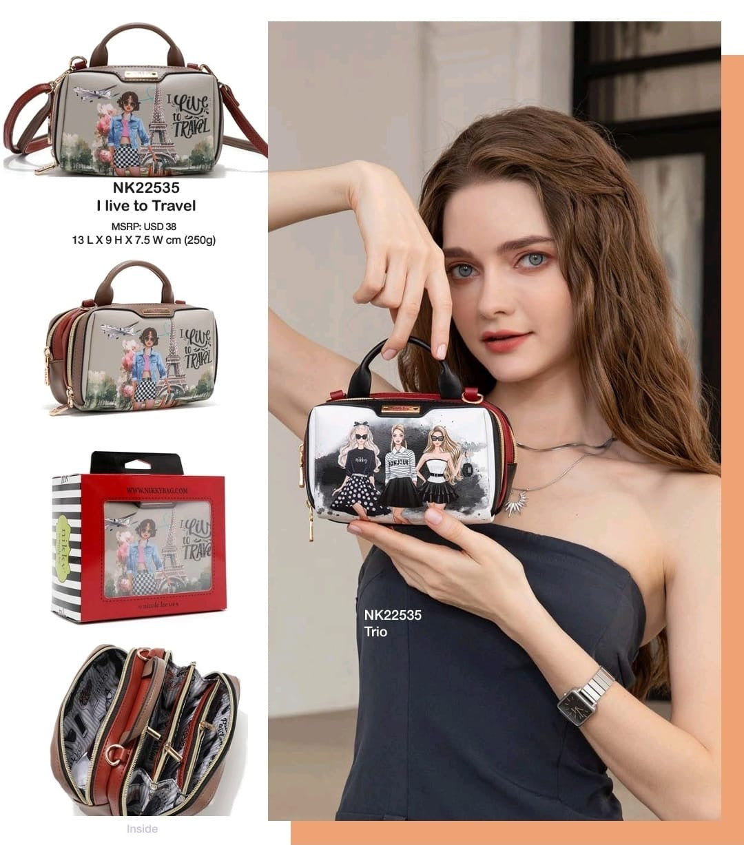 ‘I Like to Travel’ Doctor Bag Mini