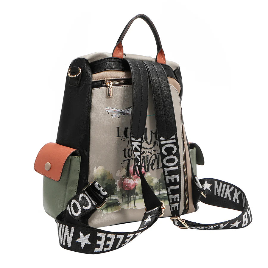 ‘I Like to Travel’ Soft Backpack