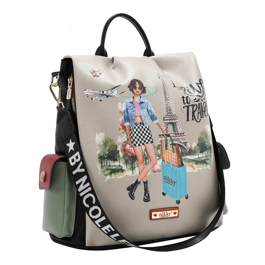 ‘I Like to Travel’ Soft Backpack