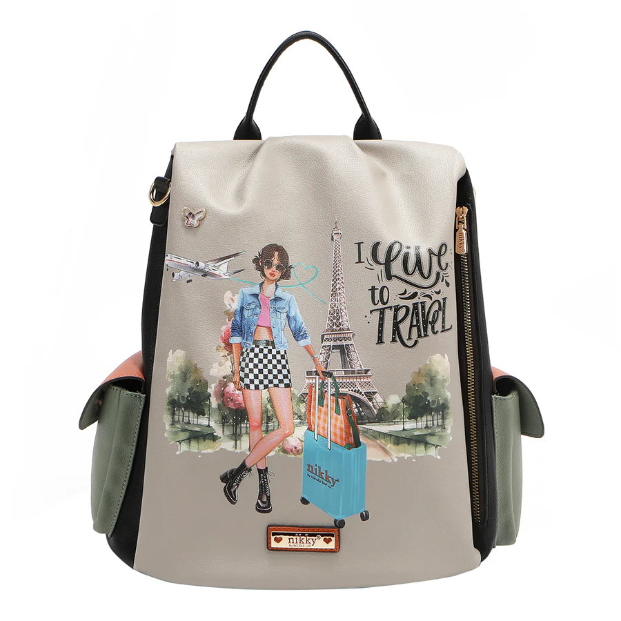 ‘I Like to Travel’ Soft Backpack