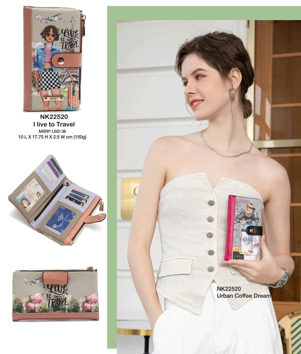 ‘I Like to Travel’ Soft Wallet