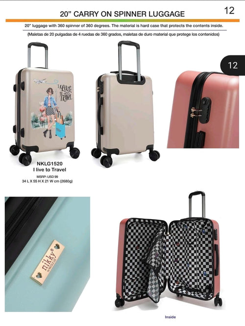 'I Like to Travel' Luggage