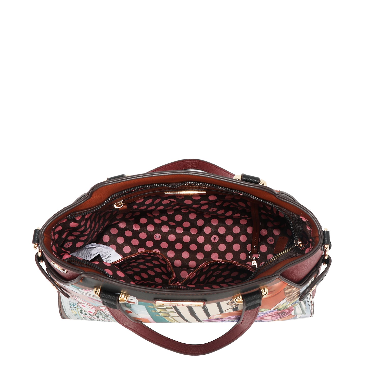 Nostalgia Fold-Over Trio Handbag