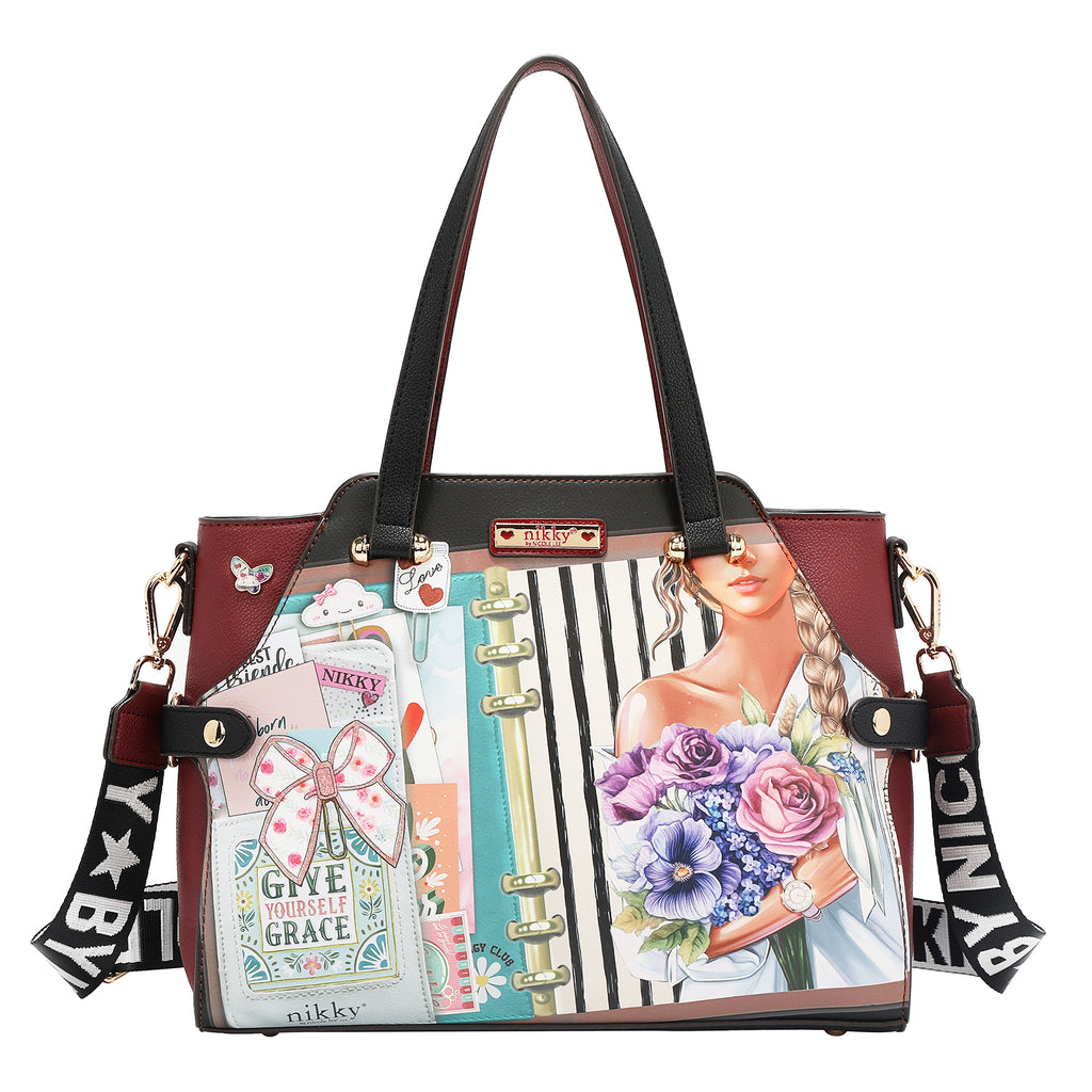 Nostalgia Fold-Over Trio Handbag