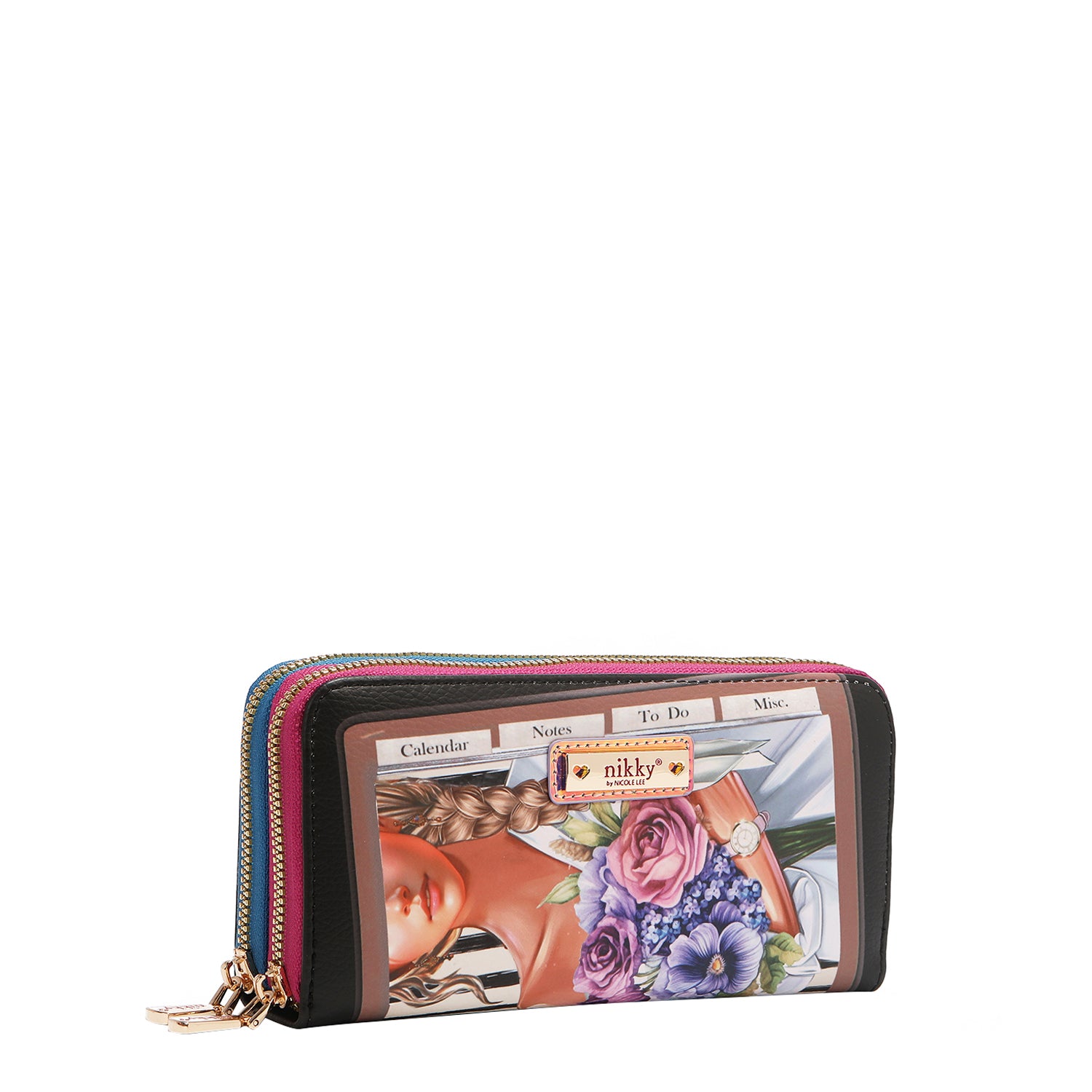 Nostalgia Double Zip Wallet
