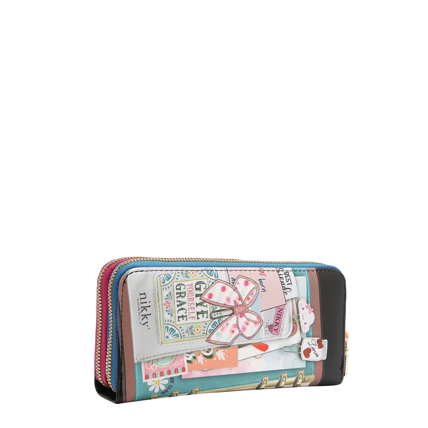 Nostalgia Double Zip Wallet