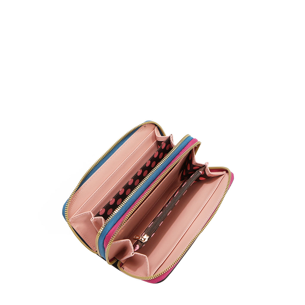 Nostalgia Double Zip Wallet
