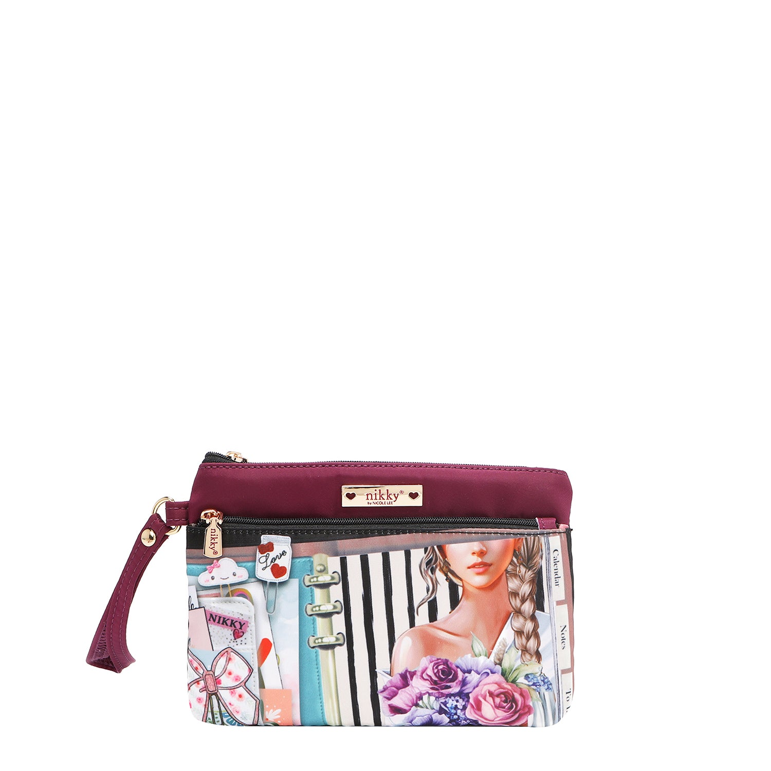 Nostalgia Wristlet Pouch